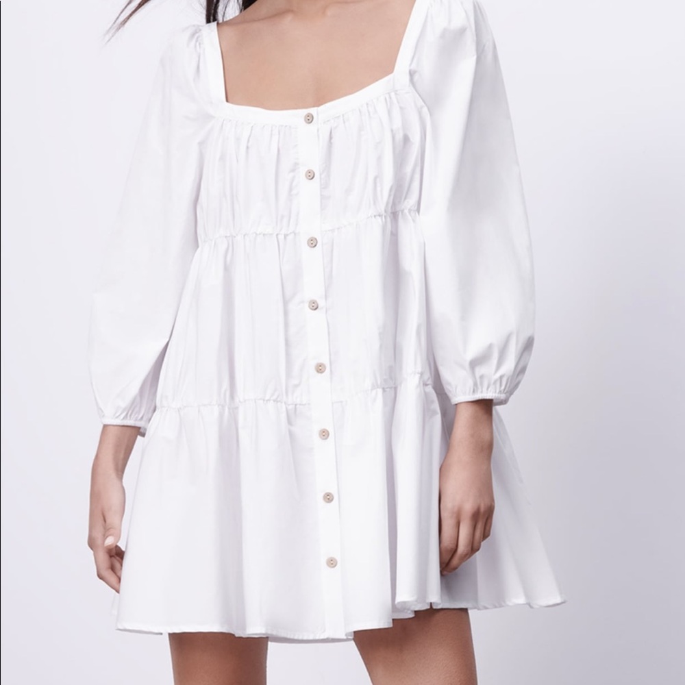 ZARA poplin mini dress size S